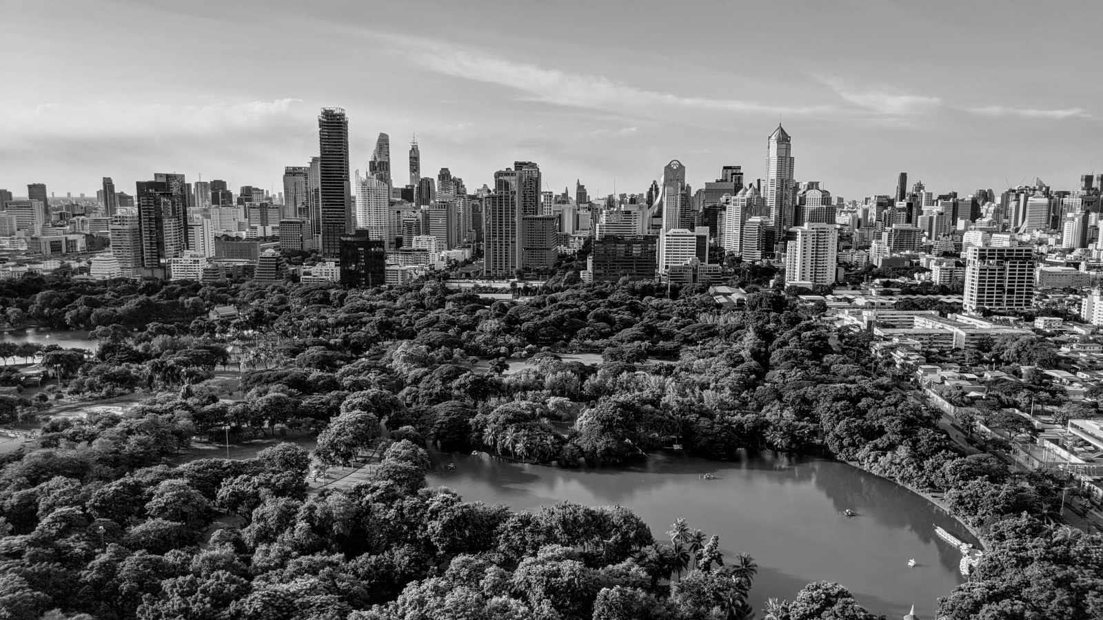 Lumpini Park from SO Sofitel Rooftop Bar